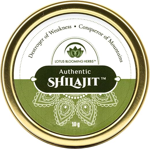 Lotus Blooming Herbs - Autêntico Shilajit – Resina Genuína de SHILAJIT Himalaia 100% Pura com Ácido Fúlvico