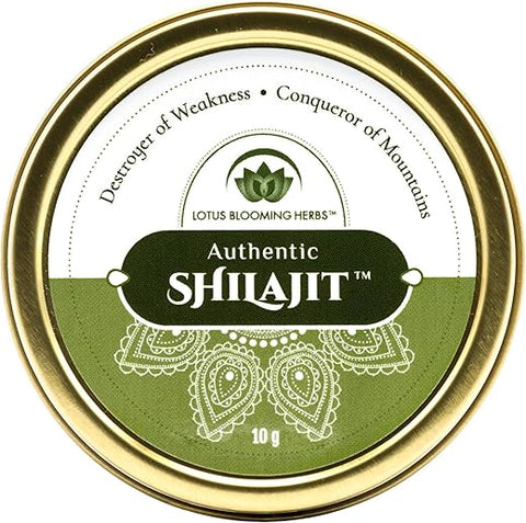 Lotus Blooming Herbs - Autêntico Shilajit – Resina Genuína de SHILAJIT Himalaia 100% Pura com Ácido Fúlvico