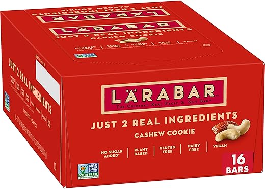 LÄRABAR - Larabar Cashew Cookie: Barra Vegana Sem Glúten com Frutas