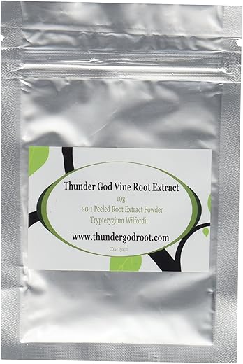ThunderGodRoot.com - Raiz de Thunder God Vine – Suplemento Herbal – Pó de Extrato 20:1 – Marca Thunder God Vine – 20g