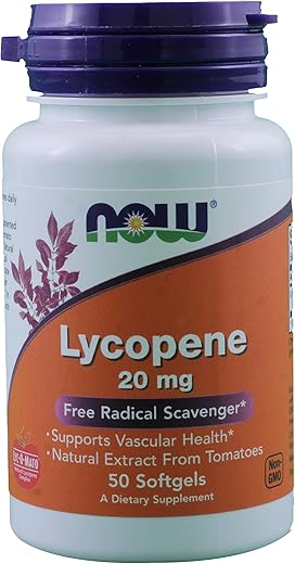 NOW Foods - Now Foods Lycopene 20 mg – 50 softgels (Pack of 2) – 40 g