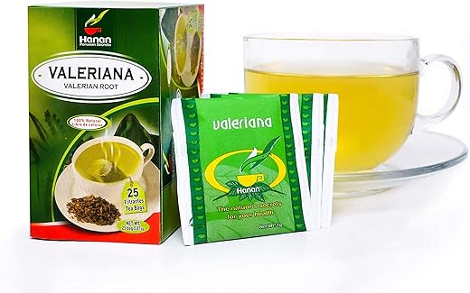 HANAN PERUVIAN SECRETS - Chá de Valeriana Hanan Peruvian Secrets | Raiz de Valeriana 100% Natural | 25 Sachês | Alivia Estresse e Tensão | Promove o Sono de Forma Segura | Chá Herbal Valeriana