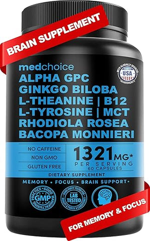MEDCHOICE - 11 em 1 Suplementos Cerebrais Nootrópicos: Memória
