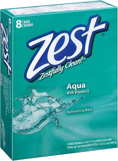 Sabonete em Barra 113g 8 unid. Aqua 2-Pack – Marca Zest - Zest