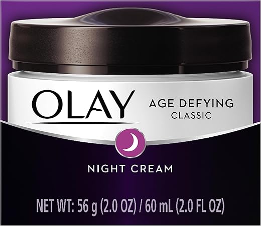 Creme Noturno com Complexo Beta-Hidroxi e Vitamina E Olay Age Defying, Clássico, 60ml (Pack com 2)