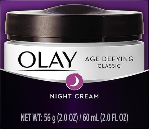 Creme Noturno com Complexo Beta-Hidroxi e Vitamina E Olay Age Defying, Clássico, 60ml (Pack com 2)