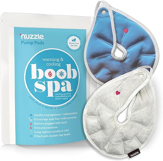 Nuzzle - Almofadas Terapêuticas para Amamentação – Alívio Essencial Aquecido para Ductos de Leite Bloqueados – Bolsas de Gelo para Reduzir Inchaço e Congestão – Reutilizáveis