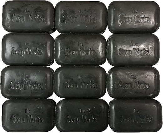 THE SOAP WORKS - Sabonete de Alcatrão de Carvão Soap Works – Pack com 12 unidades