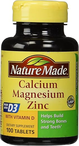 Cálcio Magnésio – Fortaleça seus ossos com a marca líder em cálcio e magnésio - Nature Made