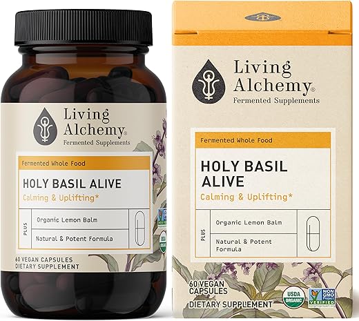 Fermentado de Manjericão Sagrado – 60g - Living Alchemy