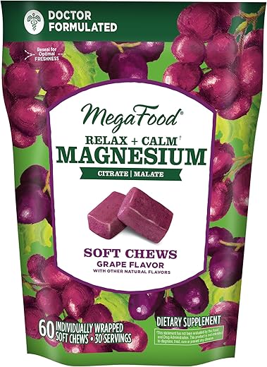 Relax Calm – Suplemento de Magnésio em Gomas Macias com Citrato de Magnésio | 60 g - MegaFood