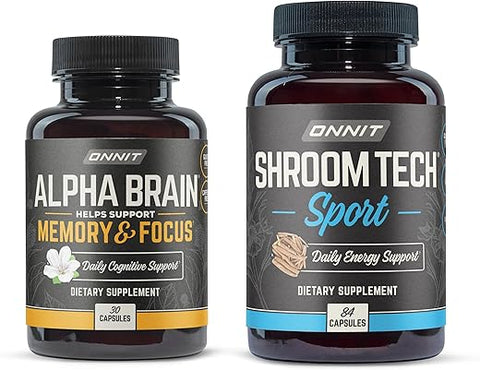Alpha Brain Premium Bundle – Suplemento Cerebral Nootrópico (30 Unidades) para Foco e Concentração – ONNIT - ONNIT