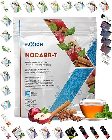 Nocarb T – Equilíbrio do Colesterol, Redução de Gordura e Bloqueio de Carboidratos (Nocarb T, 28 Sticks) - FuXion