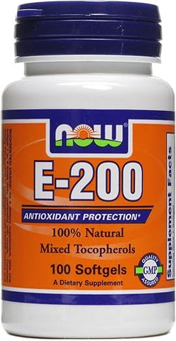 NOW Foods - Vitamina E-200 UI 100 Softgels (Pacote com 2) – Marca de Produto