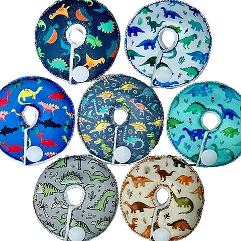 CUTIE BUTTON PADS - G/j Tube Pad 5 Pack (Dinos) – Protetor de Tubo Gastrojejunal 5 Unidades (Dinos)