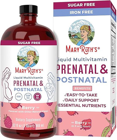 MaryRuth Organics - MaryRuth’s Postnatal: Suplemento Pós-Parto para Nutrição Materna – 60 Cápsulas Veganas  de Confiança