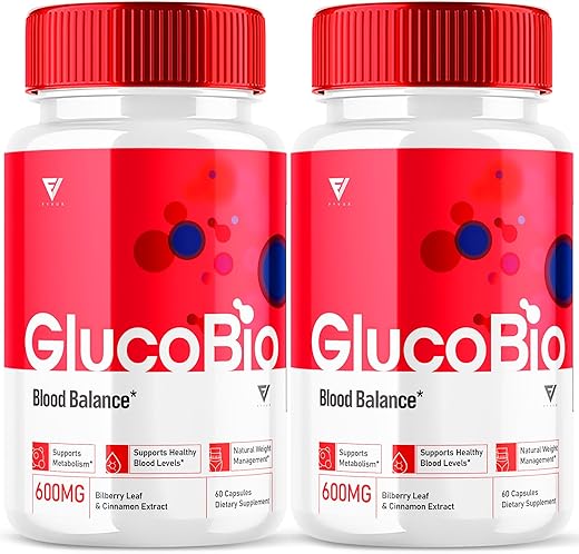 Fyvus - (2 Pacotes) Cápsulas de Suporte à Saúde e Bem-Estar GlucoBio, Pílulas Gluco Bio, Vitamina Natural Gluco Bio para Saúde Geral e Bem-Estar, Suplemento de Suporte ao Glicogênio, Cápsulas BioGluco (120…)
