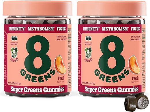 Gummies | Superalimentos em Pó em formato de Goma para Metabolismo e Imunidade | 60g - 8Greens