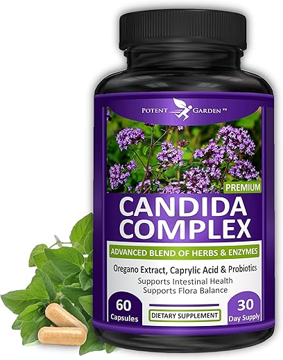 Candida Complex – Complexo de Orégano e Ácido Caprílico, Equilíbrio da Flora Intestinal, Saúde Intestinal - Potent Garden