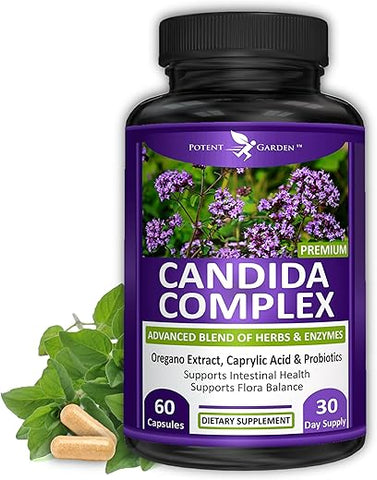 Candida Complex – Complexo de Orégano e Ácido Caprílico, Equilíbrio da Flora Intestinal, Saúde Intestinal - Potent Garden