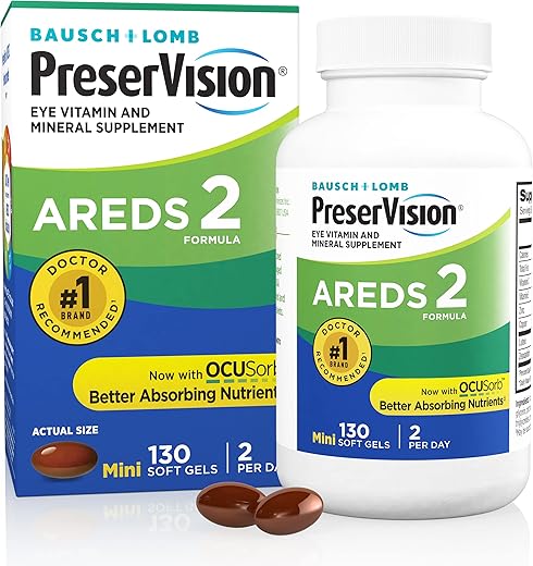 AREDS 2 – Vitamina para os Olhos – 60 cápsulas  Líder em Saúde Ocular - PreserVision