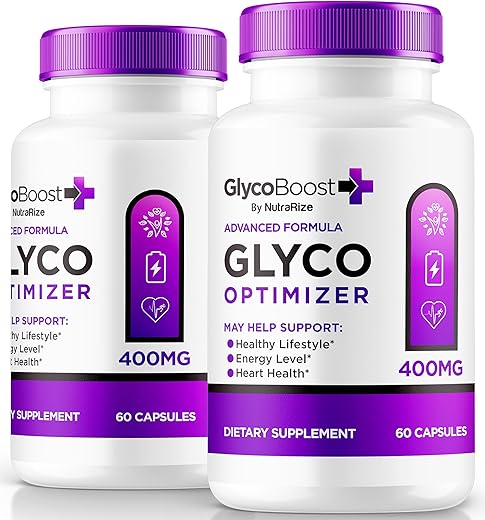 NutraRize - (2 Pacotes) GlycoBoost – Fórmula Oficial de Suporte Sanguíneo Glyco Boost, Cápsulas Naturais para Níveis Saudáveis e Estáveis, Limpador de Vasos Sanguíneos GlycoBoost, Otimizador Glyco Boost (120…)