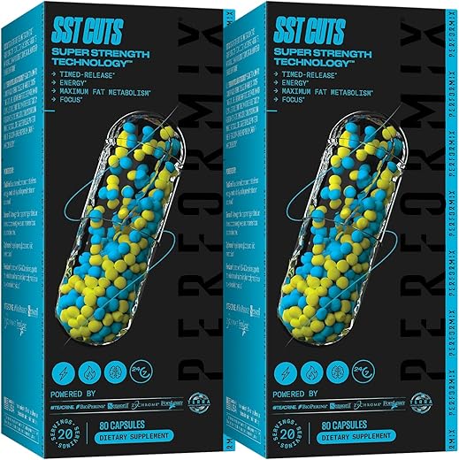 SST Cuts – Termogênico com CLA – Energia, Foco – 60 cápsulas - PERFORMIX