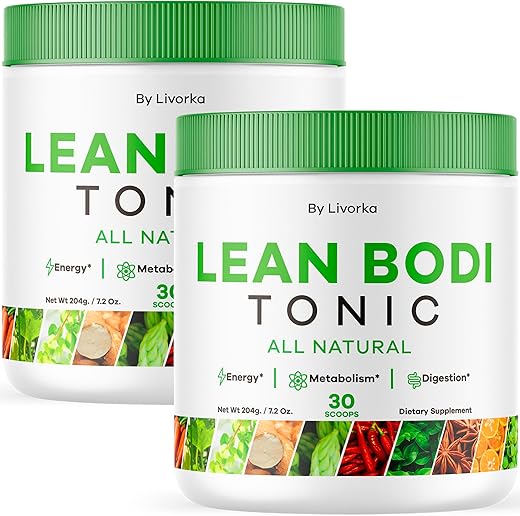 LIVORKA - Lean Body Tonic Powder – Fórmula Avançada, Natural, 60g
