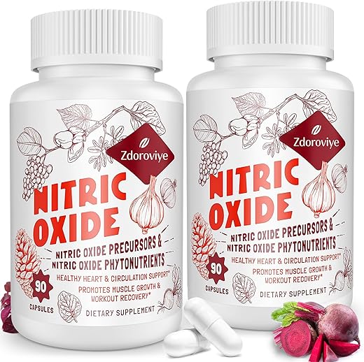 Zdoroviye - Suplemento de Óxido Nítrico para Homens, Precursor de Óxido Nítrico – Marca em Destaque
