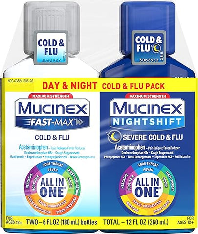 Fast-Max para Resfriado e Gripe – Alívio Rápido – 120ml - Mucinex