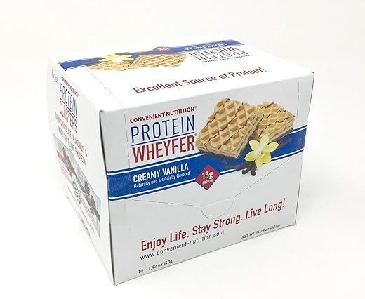 Convenient Nutrition - Proteína WHEYFER Baunilha 10/Box – 10g de Proteína por Porção