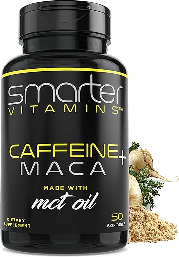 SmarterVitamins - Pílulas Energéticas Inteligentes, 200mg Cafeína – Marca: Smarter Energy