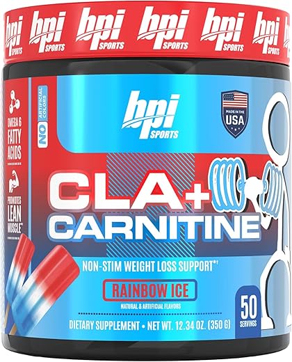 CLA Carnitine – Ácido Linoleico Conjugado – Desempenho, Massa Muscular Magra – Sem Cafeína – Para Homens - BPI Sports