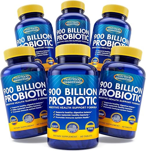 Probiótico Certificado GMP 6 Frascos 360 Cápsulas | Marca em Destaque - Nutrition Essentials