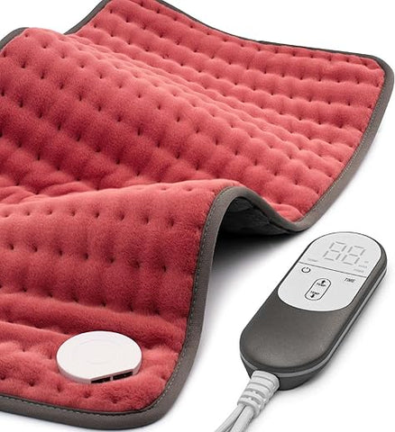 VALGELUIK - Almofada térmica para Alívio de Dor nas Costas, Pescoço, Ombros, Cólicas e Pernas, Presentes de Natal Almofadas Térmicas para Mulheres, Homens, Mãe, Pai, Desligamento Automático, Lavável em Máquina, Opções de Calor Úmido e Seco, Extra