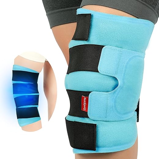 Joelheira de Gelo Extra Grande, Reutilizável, para Alívio da Dor, Recuperação de Lesões, Artrite, ACL – FSA HSA Elegível - Comfytemp