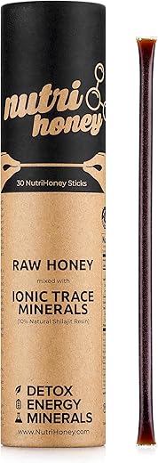 NATURAL SHILAJIT - Mel Natural de Shilajit em Bastões – Resina de Shilajit com Mel Cru e Ácido Fúlvico | Marca: