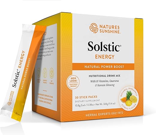 Nature's Sunshine - Nature’s Sunshine Solstic Energy – 30 Unidades de 0,14g cada – Energia Natural