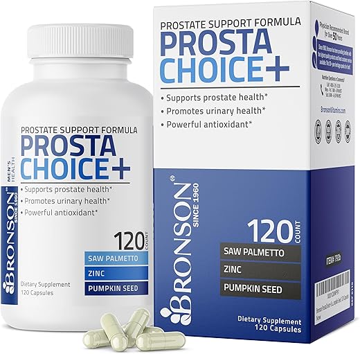 Suporte à Saúde da Próstata com 120 Cápsulas – Fórmula Avançada - Bronson