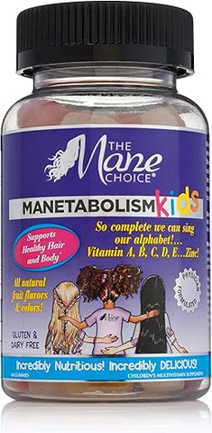 Manetabolism Kids Gummy Vitamins – Cápsulas para Crescimento Capilar (60 unidades) - The Mane Choice