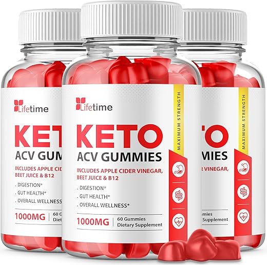IDEAL PERFORMANCE - (3 Pacotes) Gomas Lifetime Keto Plus ACV – Fórmula Oficial, Vegana, Não GMO – Gomas Lifetime Keto acc, Gomas Life Time Keto com Vinagre de Maçã, Vitamina B12, Romã