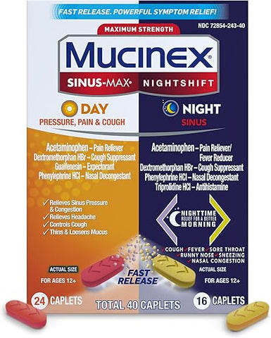 Sinus-Max Dia Pressão, Dor – Alívio Rápido | 30ml | Marca Mucinex - Mucinex