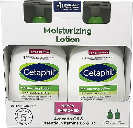 Loção Hidratante (600 ml, 2 un.) – Hidratação Profunda para a Pele - Cetaphil