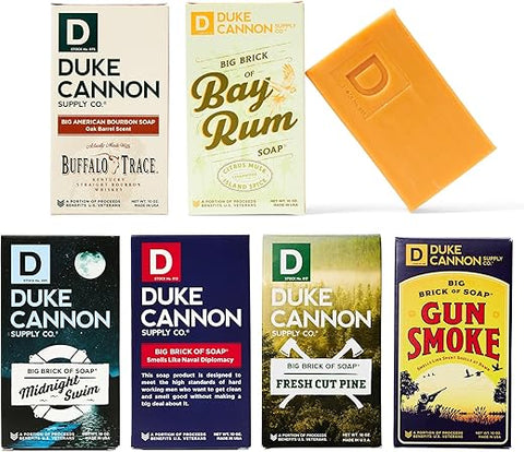 Sabonete Grande para Homens, Grau Superior, Extra Grande, Todos os Tipos de Pele, 283 g (6 Unidades) (VARIEDADE, 283 g (6 Unidades)) - Duke Cannon Supply Co.