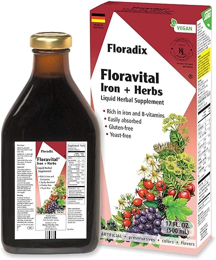 Floravital Ferro Líquido – Fórmula Rica em Ferro para Energia e Vitalidade – 250ml - Floradix