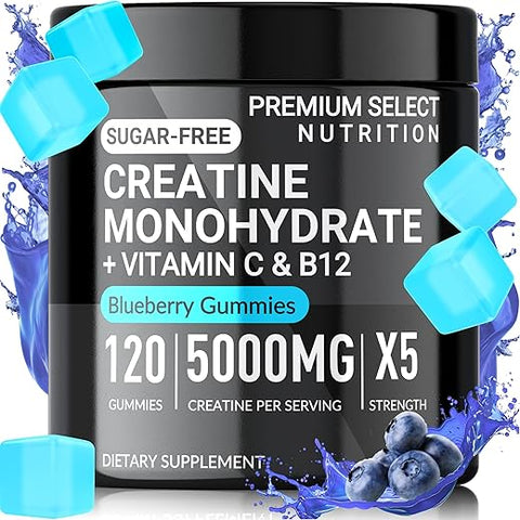 Premium Select Nutrition - Gomas de Creatina para Homens – Potencialize seus resultados – 60g