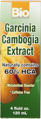 Garcinia Cambogia Líquido, 4 fl oz (118 ml) – Potente Suplemento para Perda de Peso e Controle de Apetite - Bio Nutrition