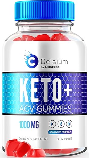NutraRize - Celsium Keto ACV Gummies – Fórmula Avançada, Max Potência, 1000MG Vinagre de Maçã, Keto Plus – Oficial