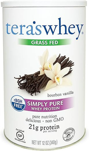 tera's - Teraswhey Proteína Whey Pura Simples, Baunilha Bourbon, 340g