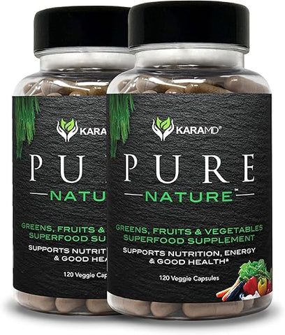 Pure Nature | Verdes, Frutas | 100% Natural | 500g - KaraMD